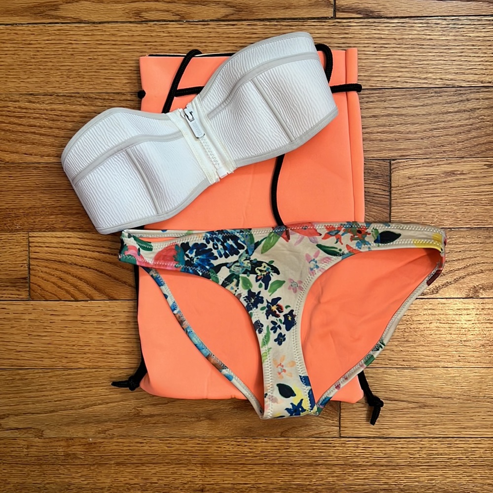 Triangl Neoprene Strapless Bikini